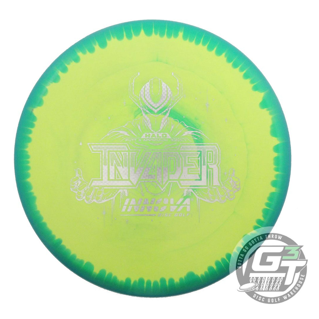 USED Innova Halo Star Invader 177g Teal-Yellow Putter Golf Disc