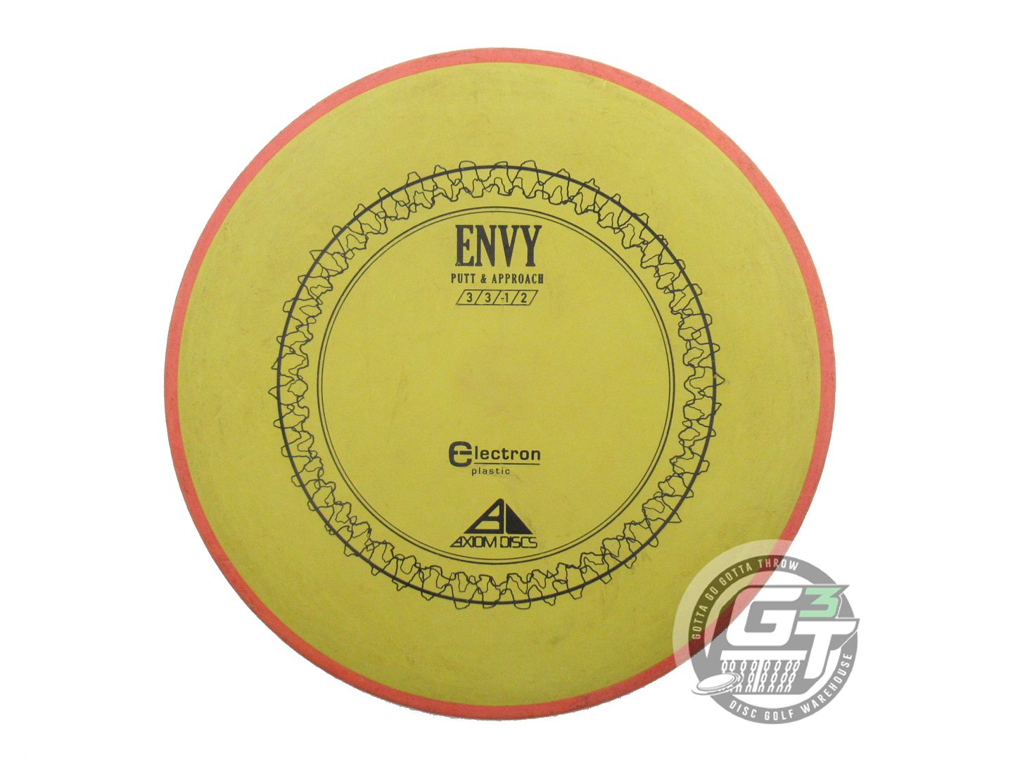 USED Axiom Discs Electron Envy 172g Yellow Pink Rim Putter Golf Disc