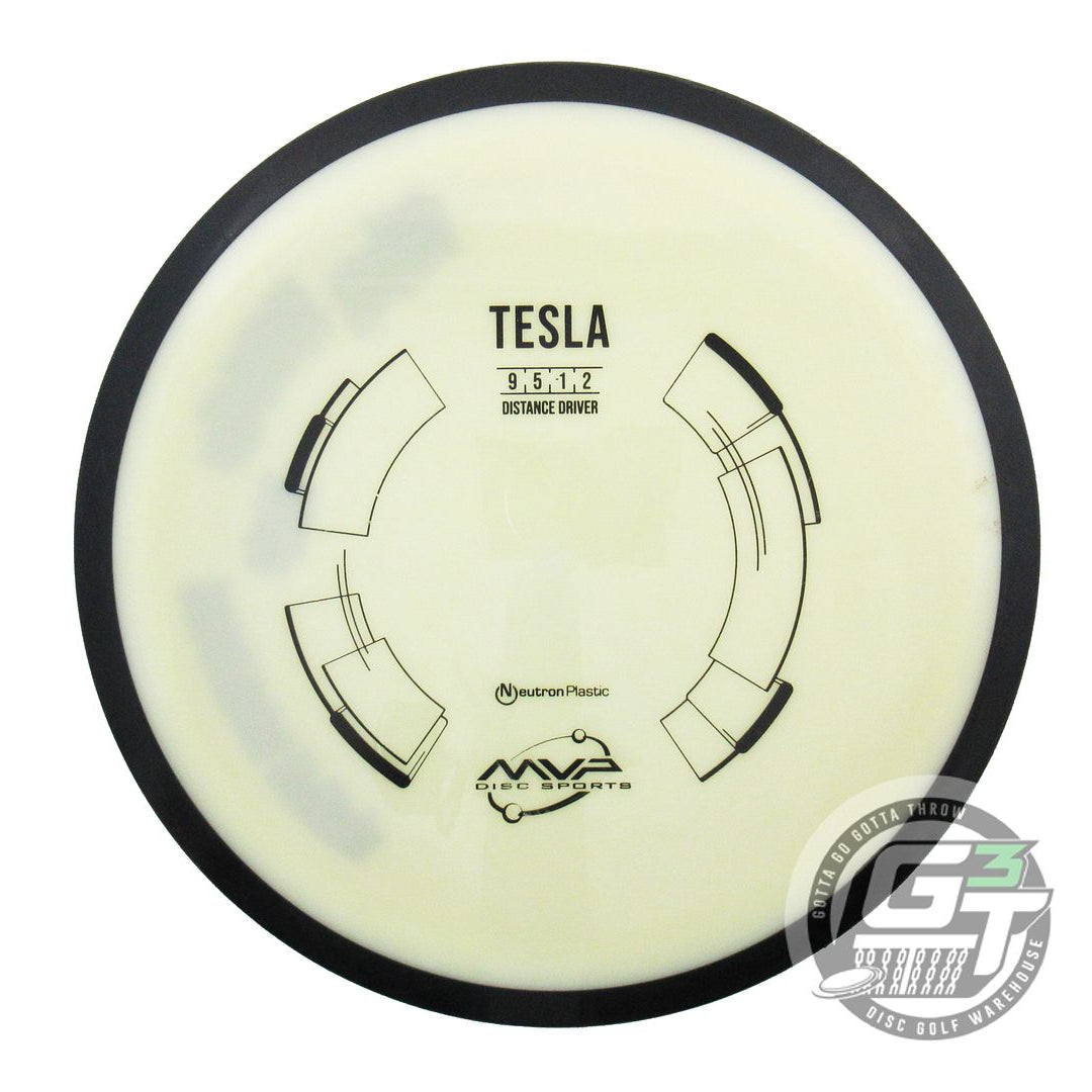 USED MVP Disc Sports Classic Neutron Tesla 166g White Distance Driver Golf Disc