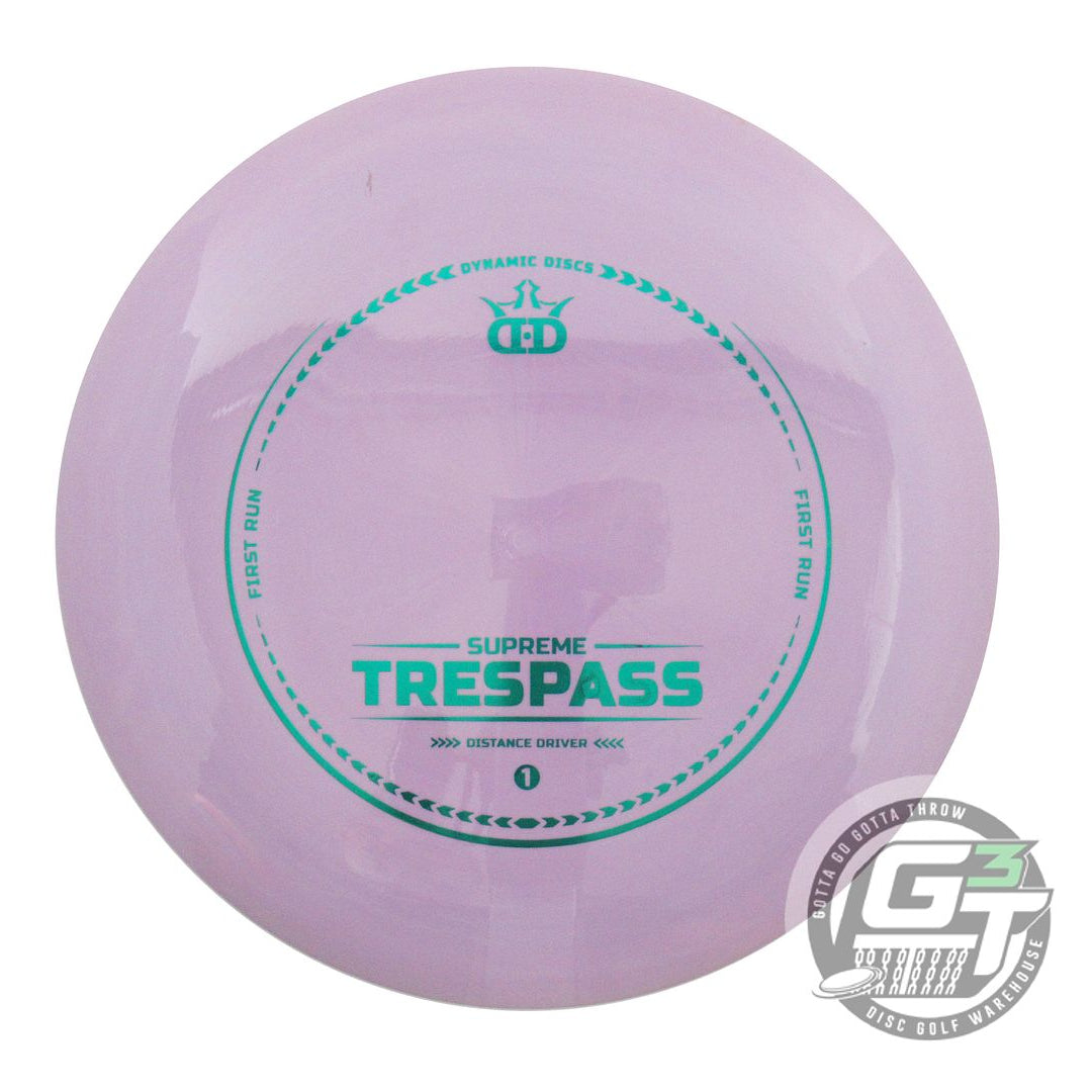 USED Dynamic Discs Supreme Trespass 170g Lilac Green Foil Distance Driver Disc