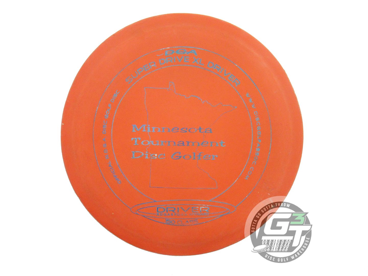 USED DGA D-Line SuperDrive XL 148g Orange Blue Foil OOP Fairway Driver Golf Disc