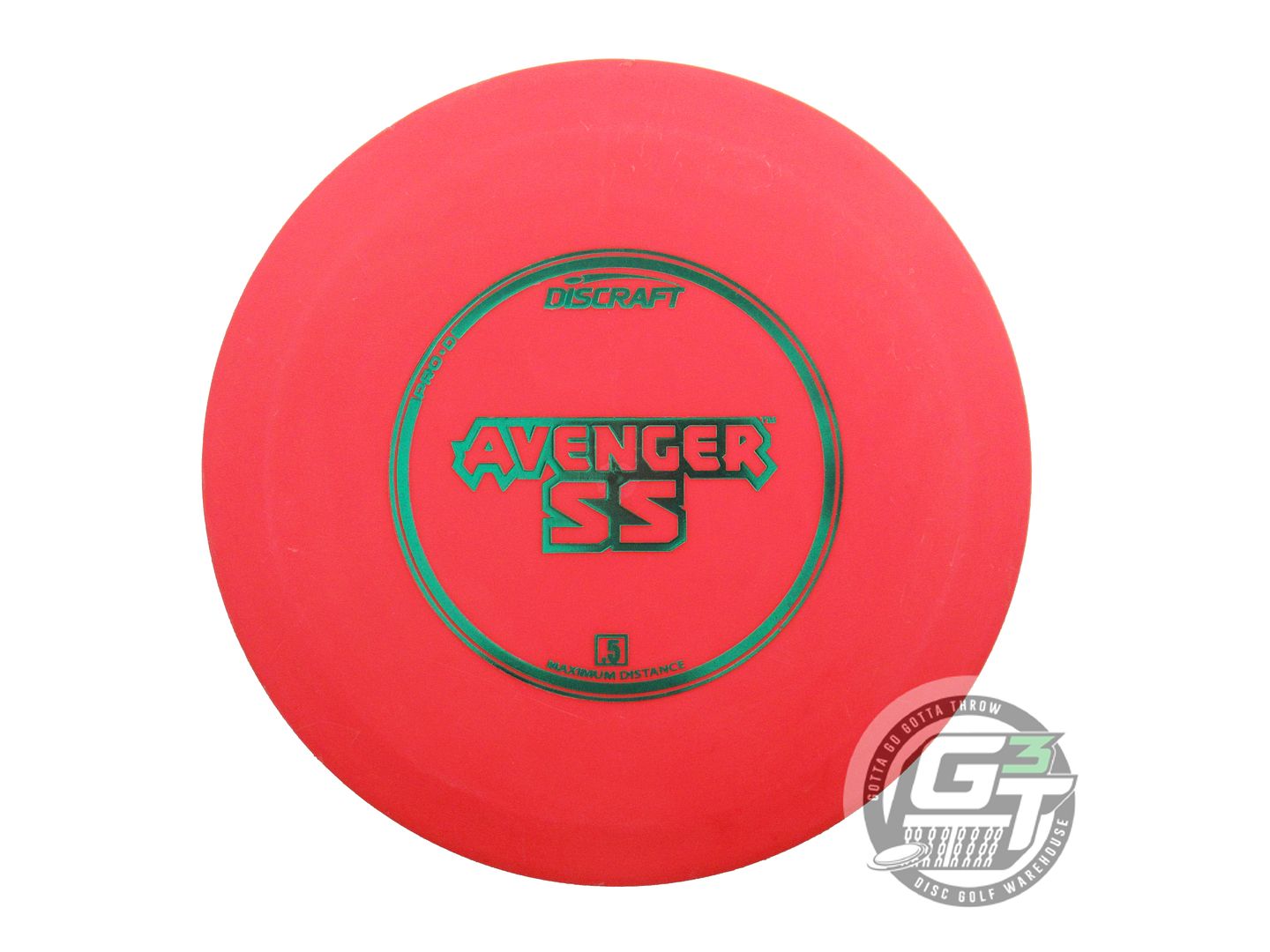 USED Discraft Pro D Avenger SS 173g Red Green Foil OOP Distance Driver Golf Disc