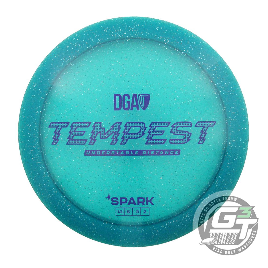 USED DGA Spark Tempest 175g Teal Purple Stamp Distance Driver Golf Disc