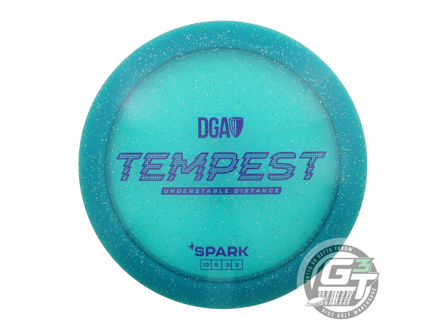 USED DGA Spark Tempest 175g Teal Purple Stamp Distance Driver Golf Disc