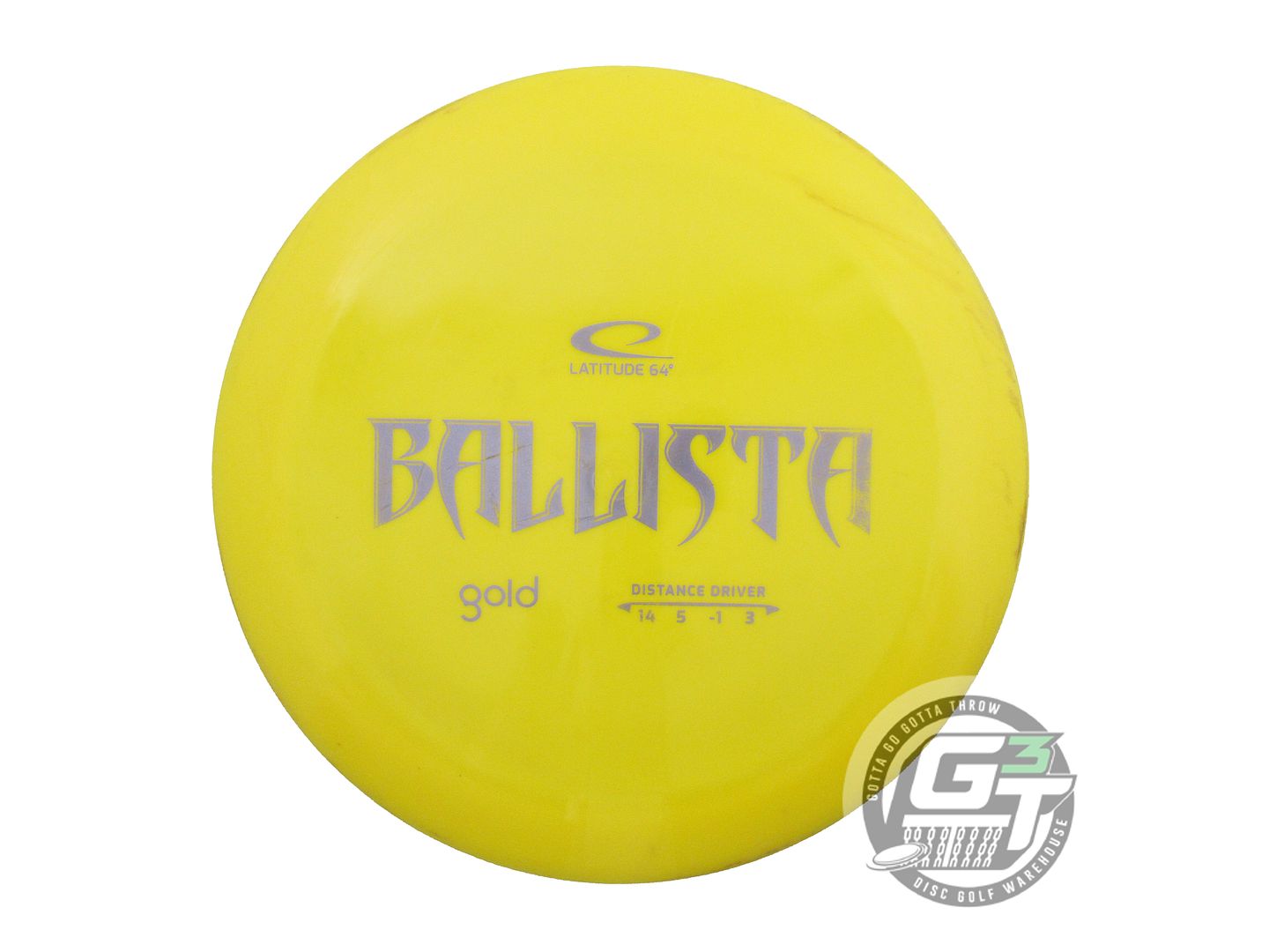 USED Latitude 64 Gold Ballista 172g Yellow Lilac Foil Distance Driver Golf Disc