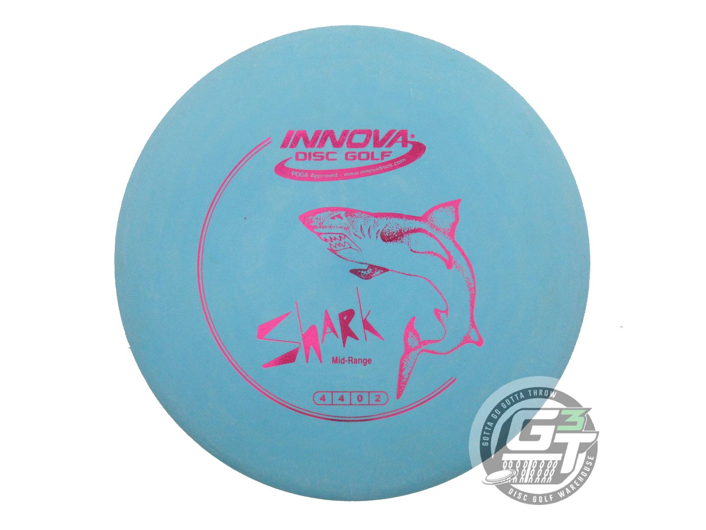 USED Innova DX Shark 171g Teal Pink Foil Midrange Golf Disc
