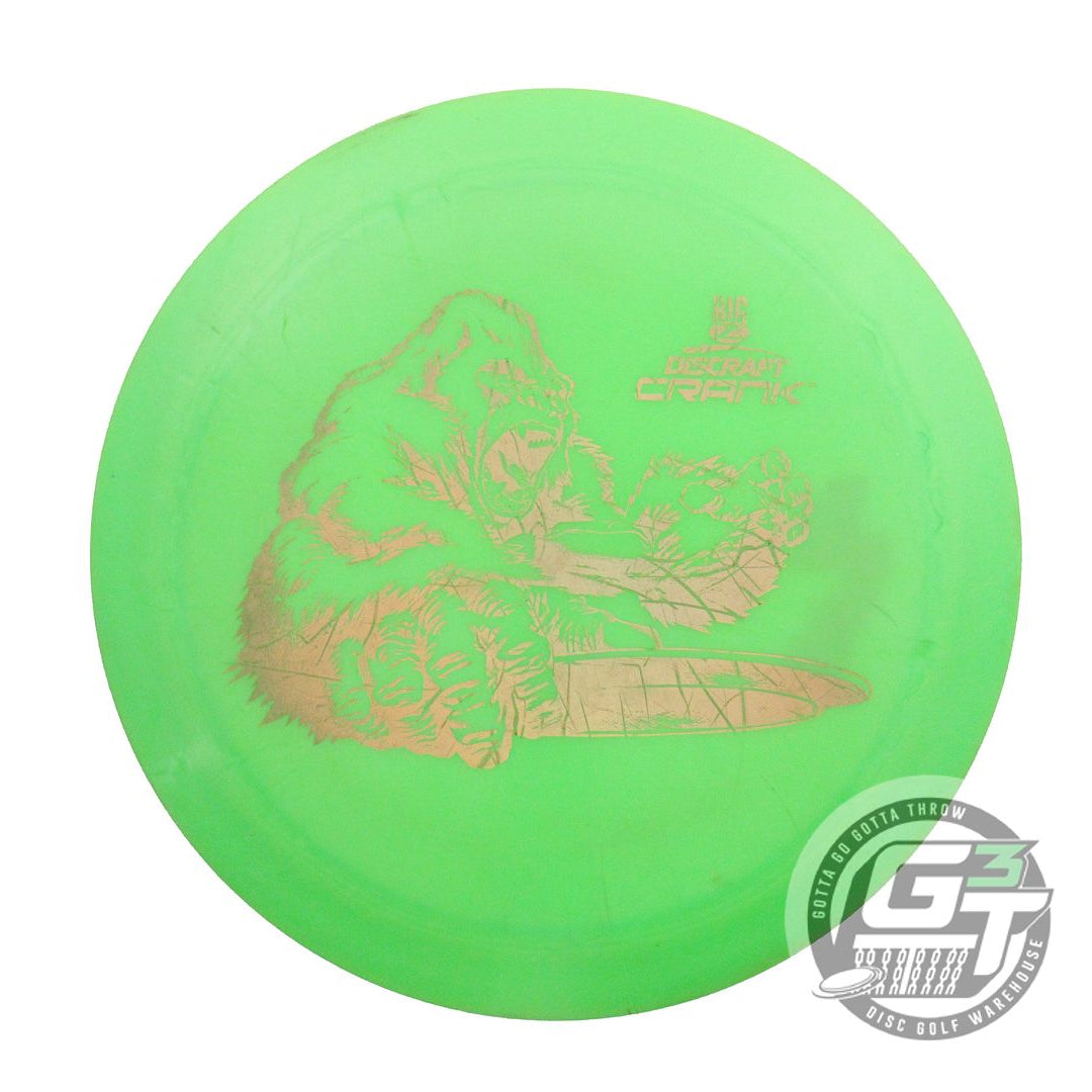 USED Discraft Big Z Crank 176g Lime Gold Holo Foil PFN Distance Driver Golf Disc