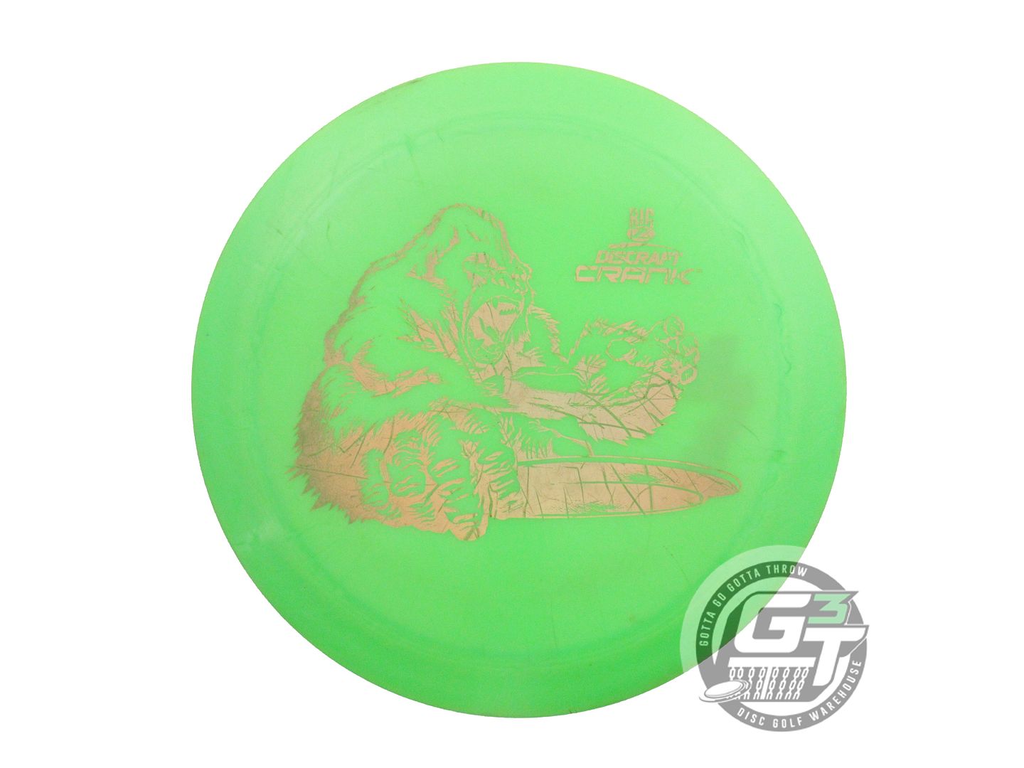 USED Discraft Big Z Crank 176g Lime Gold Holo Foil PFN Distance Driver Golf Disc
