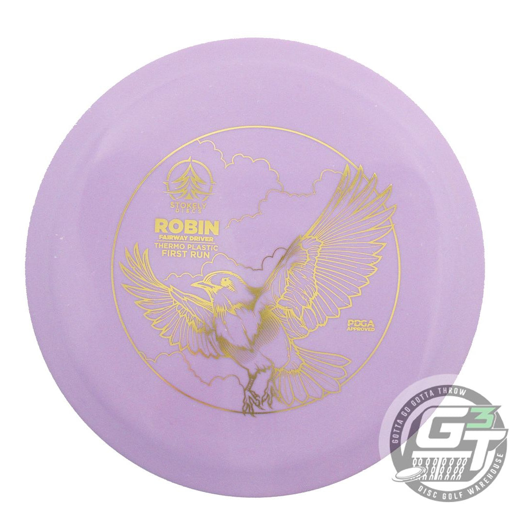NOS Stokely Discs FIRST RUN Thermo Robin 164g Lilac Fairway Driver Golf Disc