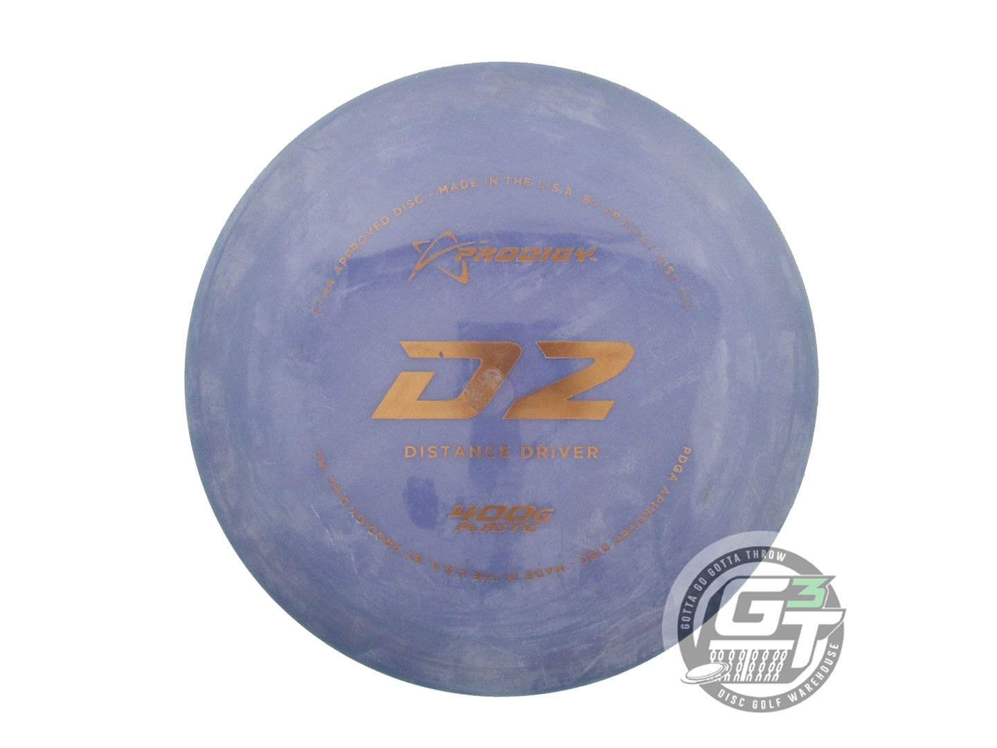 USED Prodigy Discs 400G D2 174g Blue Brown Foil CHALKY Distance Driver Golf Disc