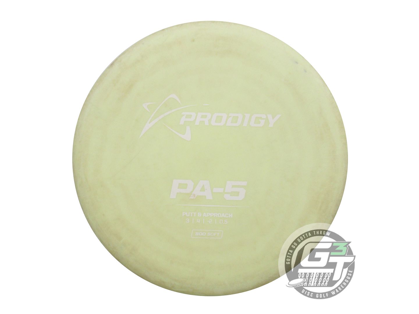 USED Prodigy Discs 300 Soft PA5 177g Yellow White Stamp Putter Golf Disc