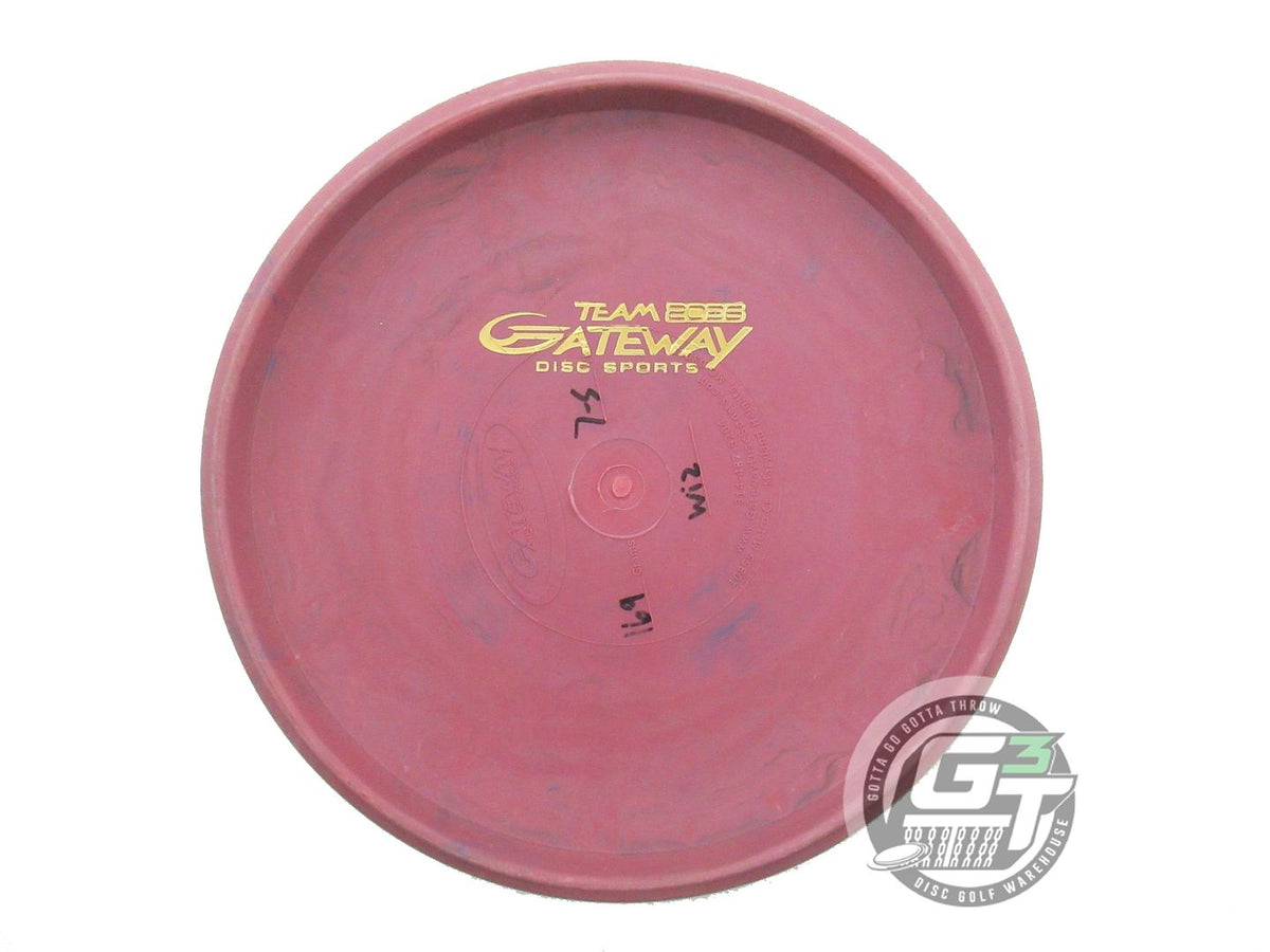 USED Gateway 7S Wizard 169g Dark Pink TEAM STAMP Putter Golf Disc