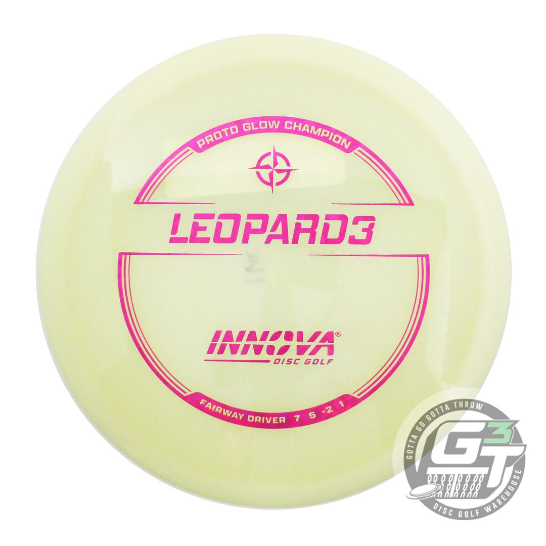 Innova Proto Glow Champion Leopard3 Fairway Driver Golf Disc (Individually Listed) - Gotta Go Gotta Throw