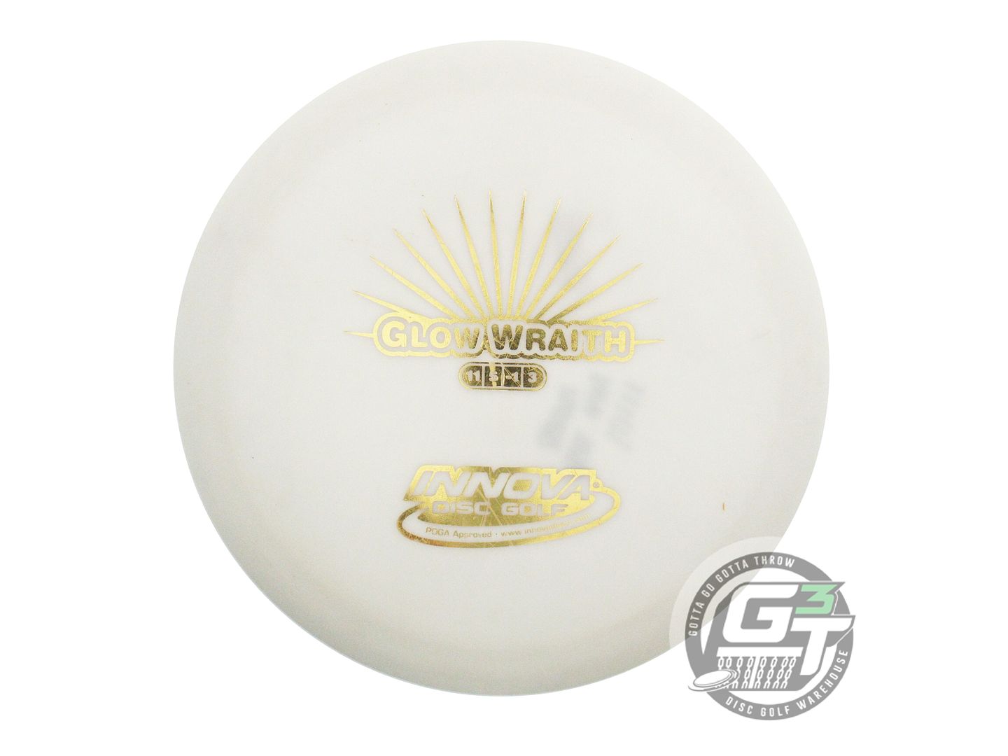 USED Innova DX Glow Wraith 165g Gold Foil Distance Driver Golf Disc