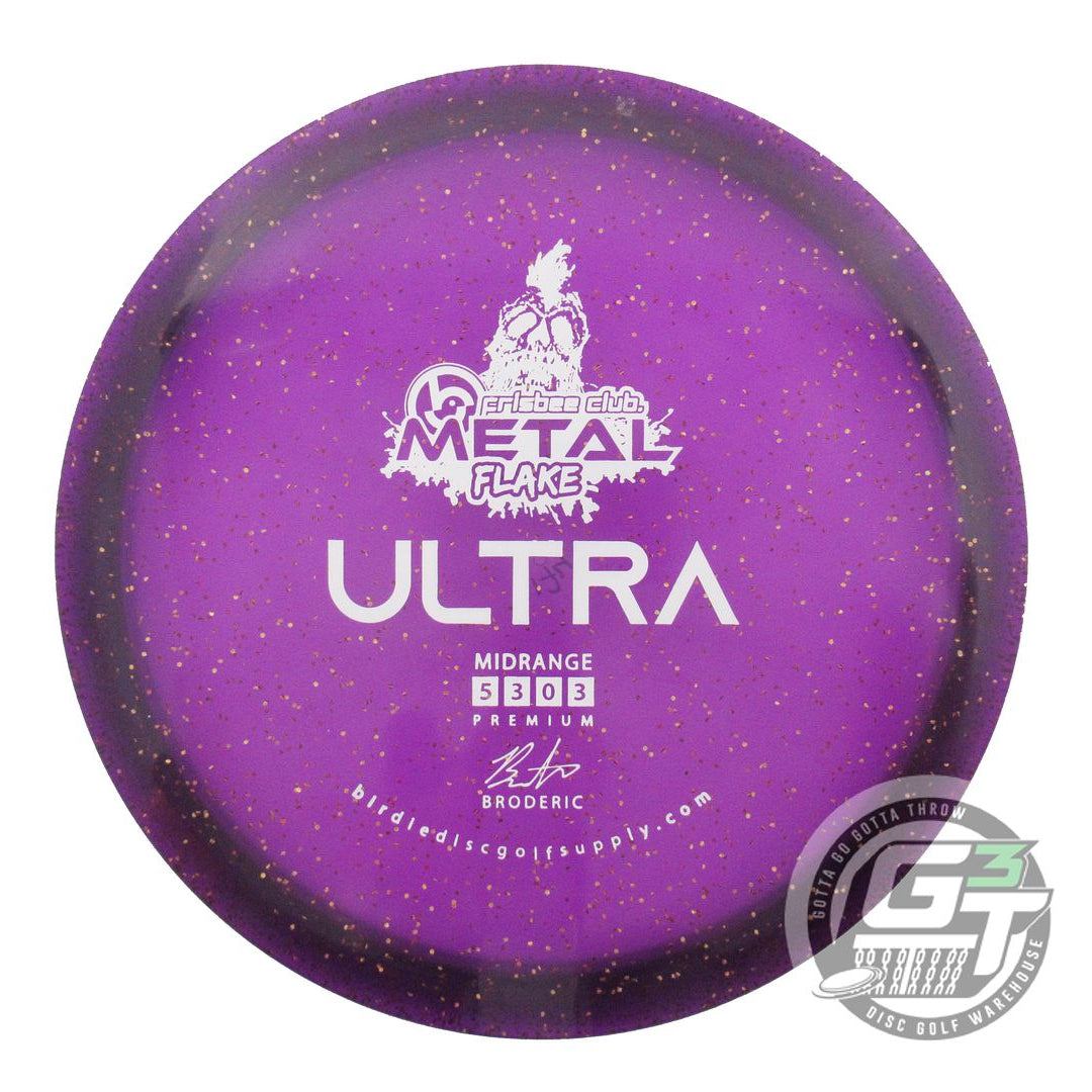 USED Birdie Disc Golf Supply Metal Flake Ultra 174g Purple Midrange Golf Disc