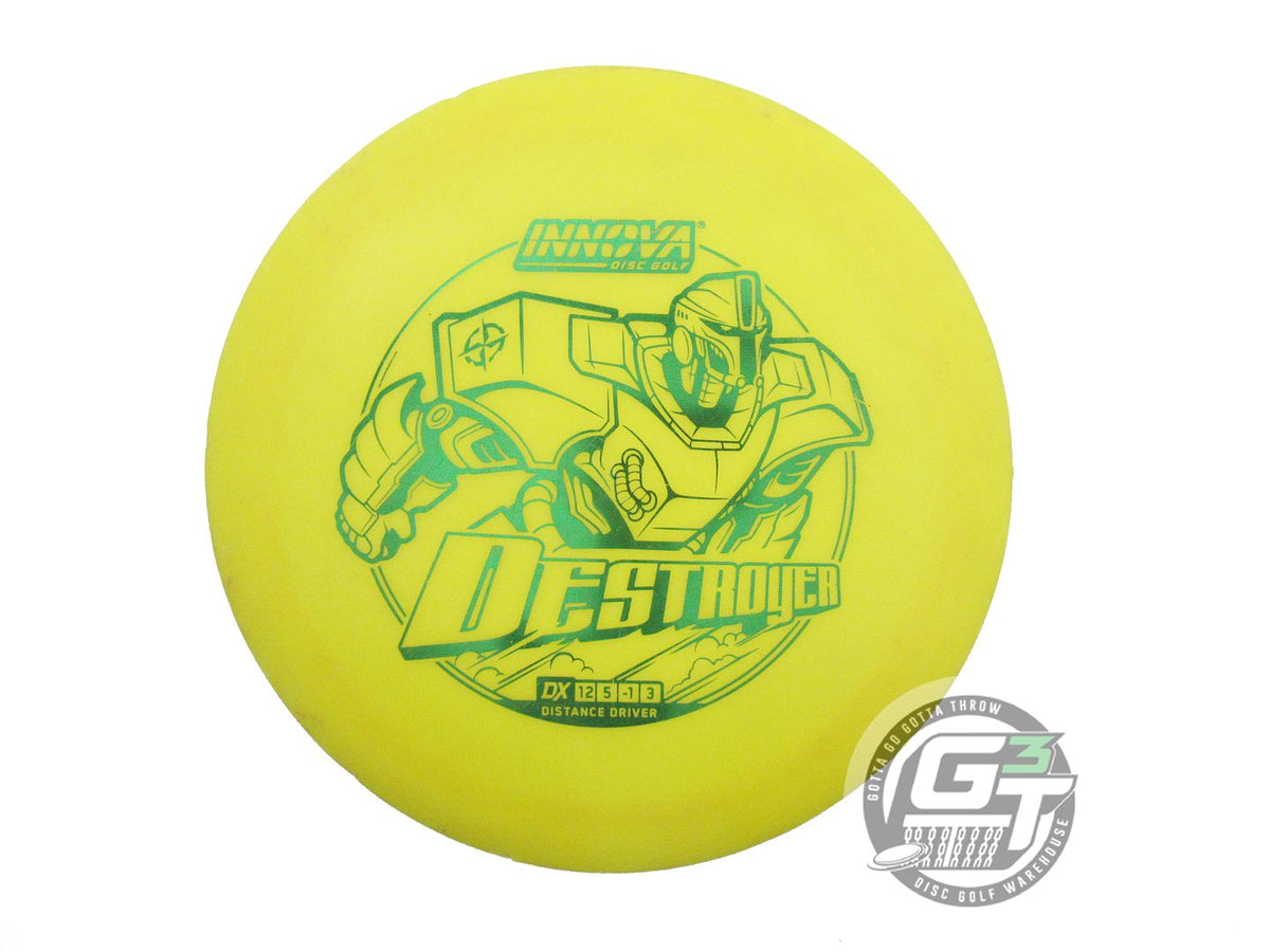 USED Innova DX Destroyer 145g Yellow Green Foil Distance Driver Golf Disc