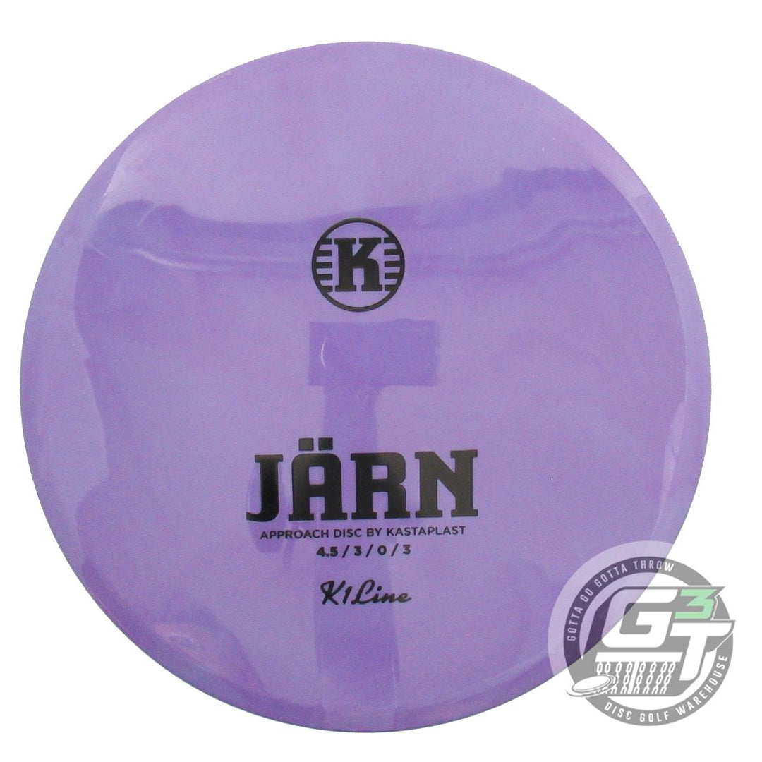 USED Kastaplast K1 Jarn 176g Purple Black Stamp Midrange Golf Disc