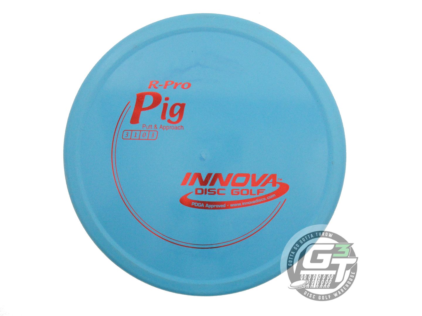 USED Innova R-Pro Pig 177g Teal Red Foil Putter Golf Disc
