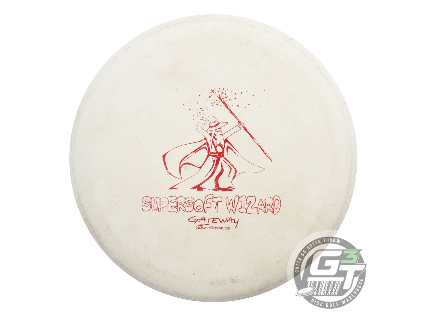 USED Gateway SureGrip SS Wizard 174g White Red Foil Putter Golf Disc