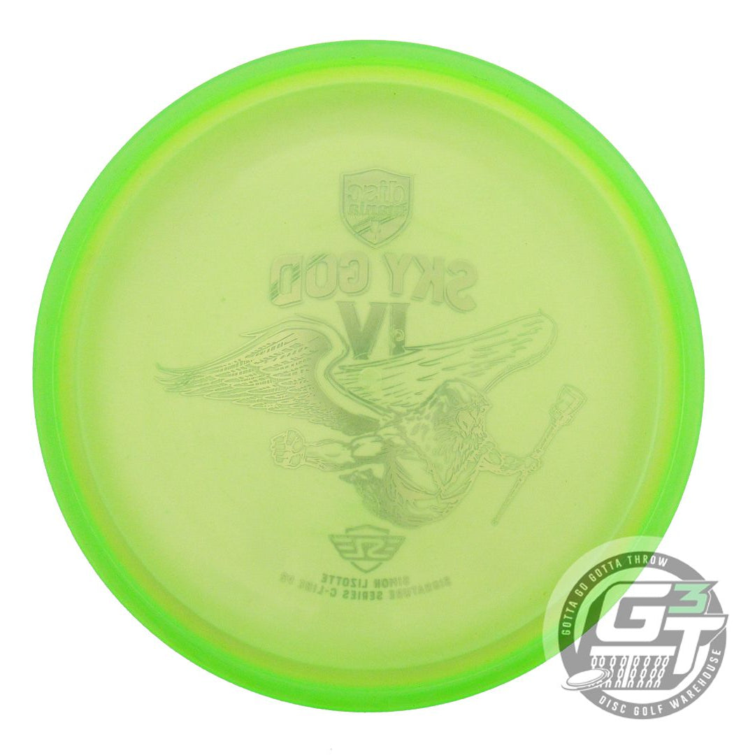USED DiscMania SKY GOD 4 C-Line P2 175g Lime Blue Foil Putter Golf Disc