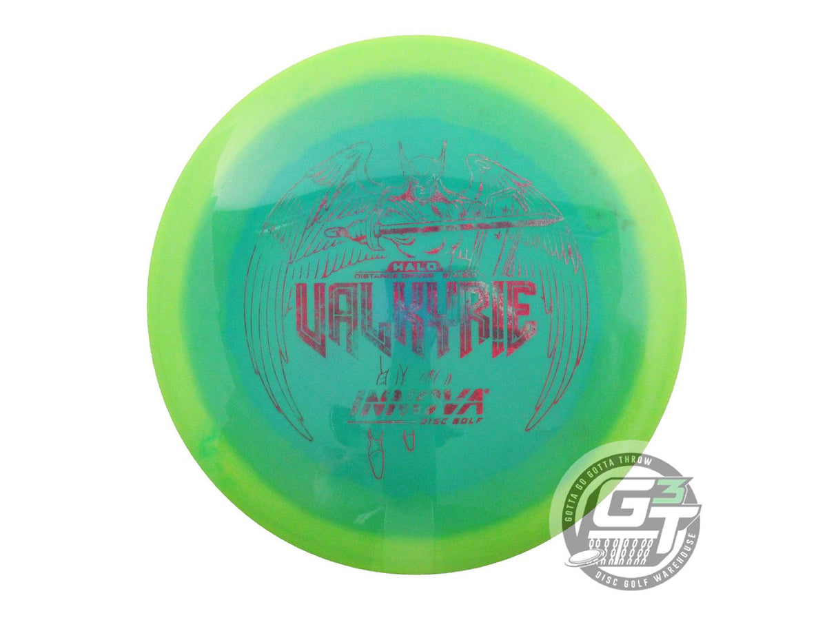 USED Innova Halo Star Valkyrie 166g Lime-Teal Distance Driver Golf Disc