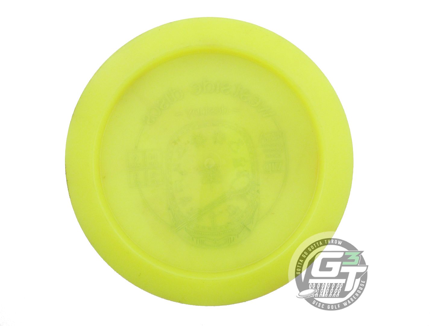 USED Westside Discs VIP Destiny 174g Yellow Black Stamp Distance Driver Disc