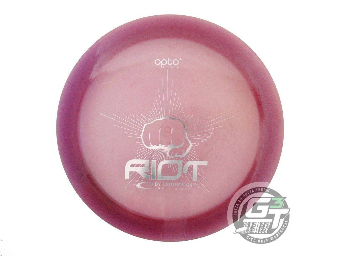USED Latitude 64 Opto Riot 171g Purple Silver Foil Distance Driver Golf Disc