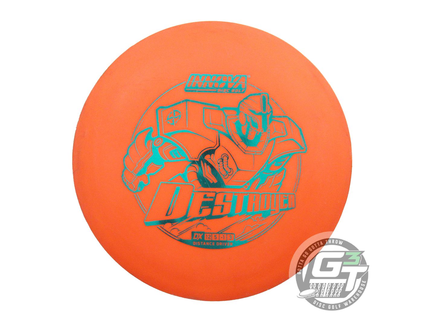 USED Innova DX Destroyer 168g Orange Teal Foil Distance Driver Golf Disc