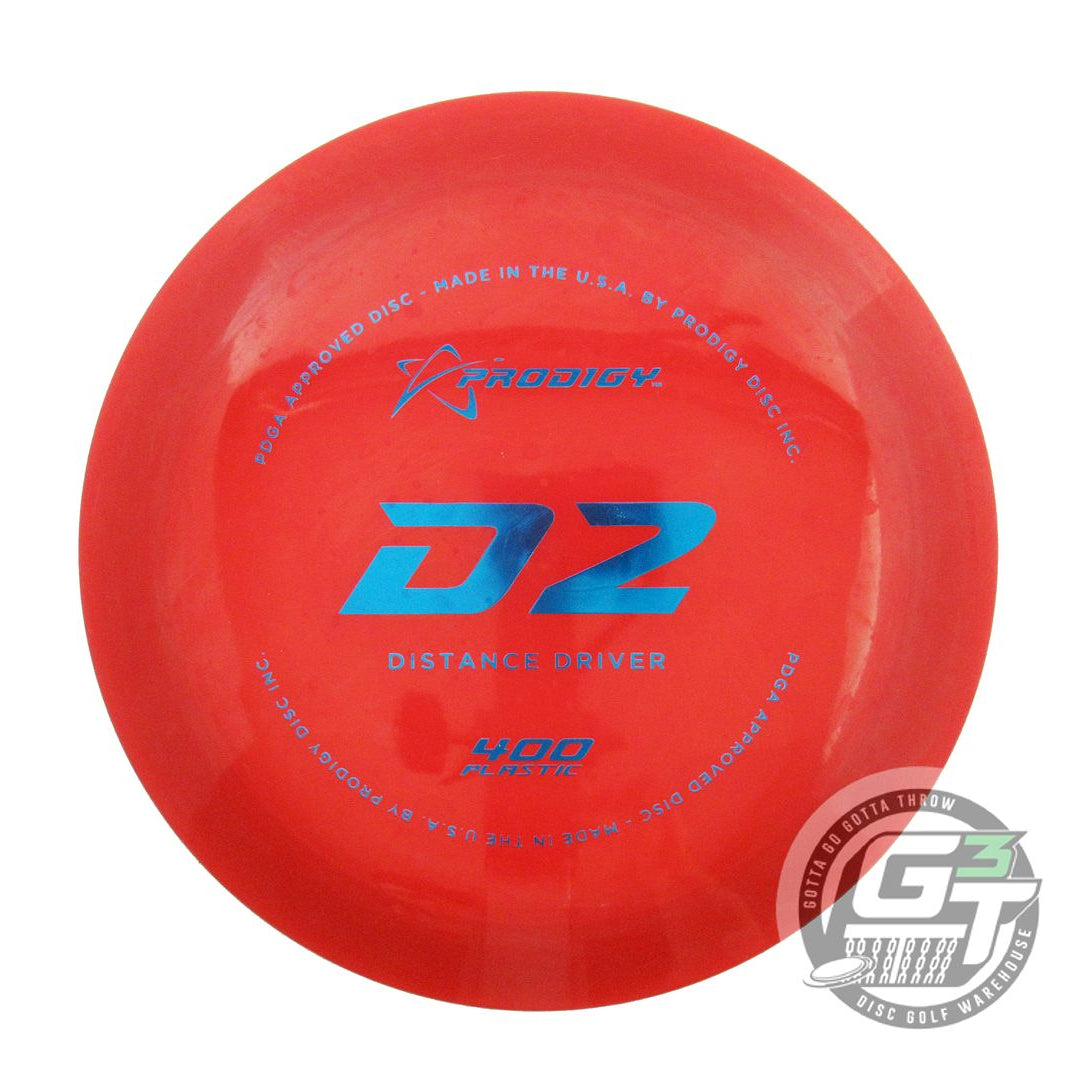 USED Prodigy Discs 400 D2 174g Red Blue Foil Distance Driver Golf Disc