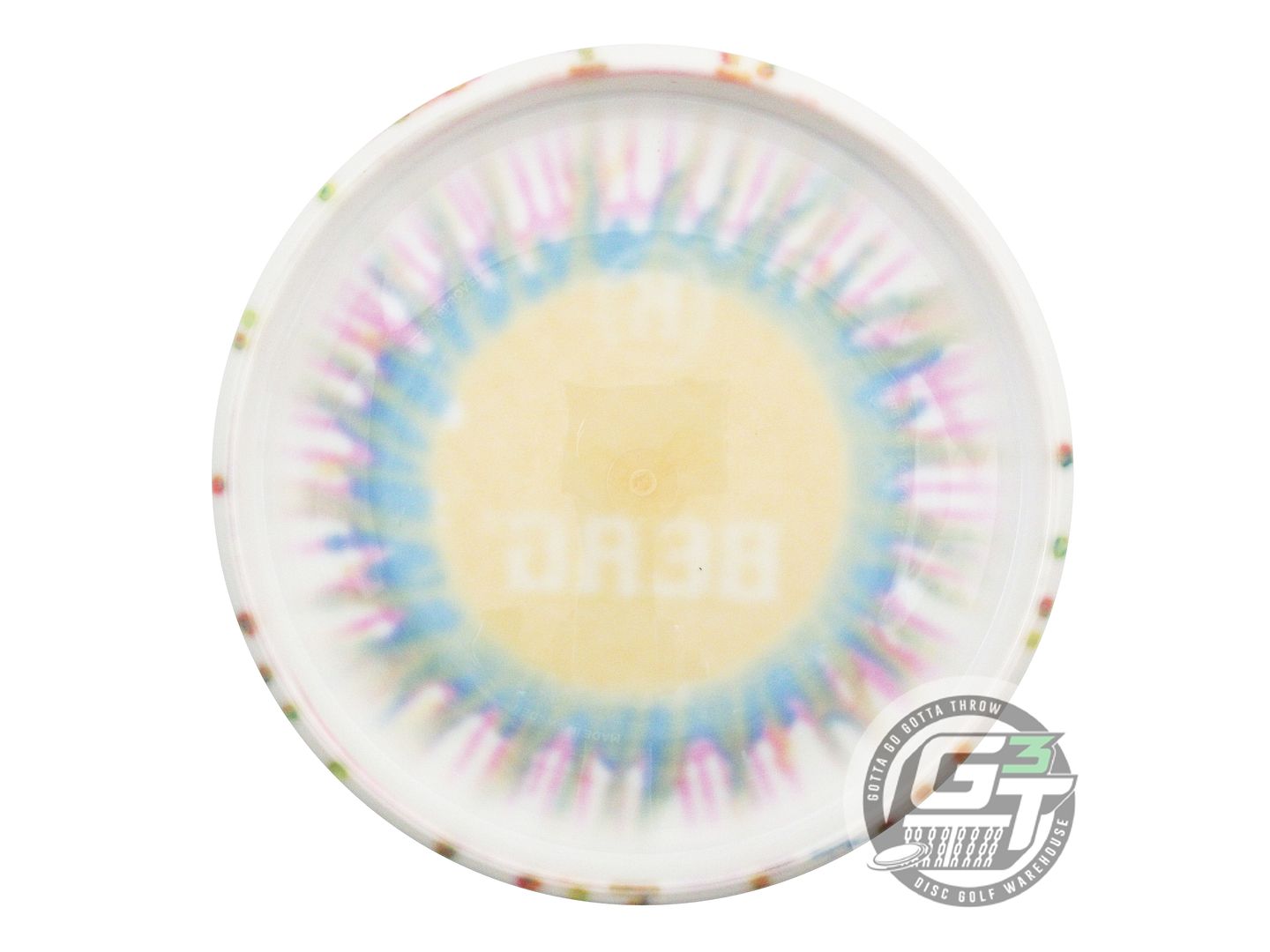 NOS Kastaplast Tie-Dye K1 Berg X 175g Yellow Burst Putter Golf Disc