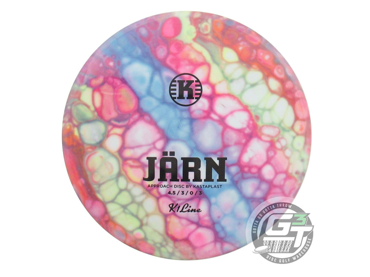 USED Kastaplast K1 Jarn 173g White HOME DYED Midrange Golf Disc