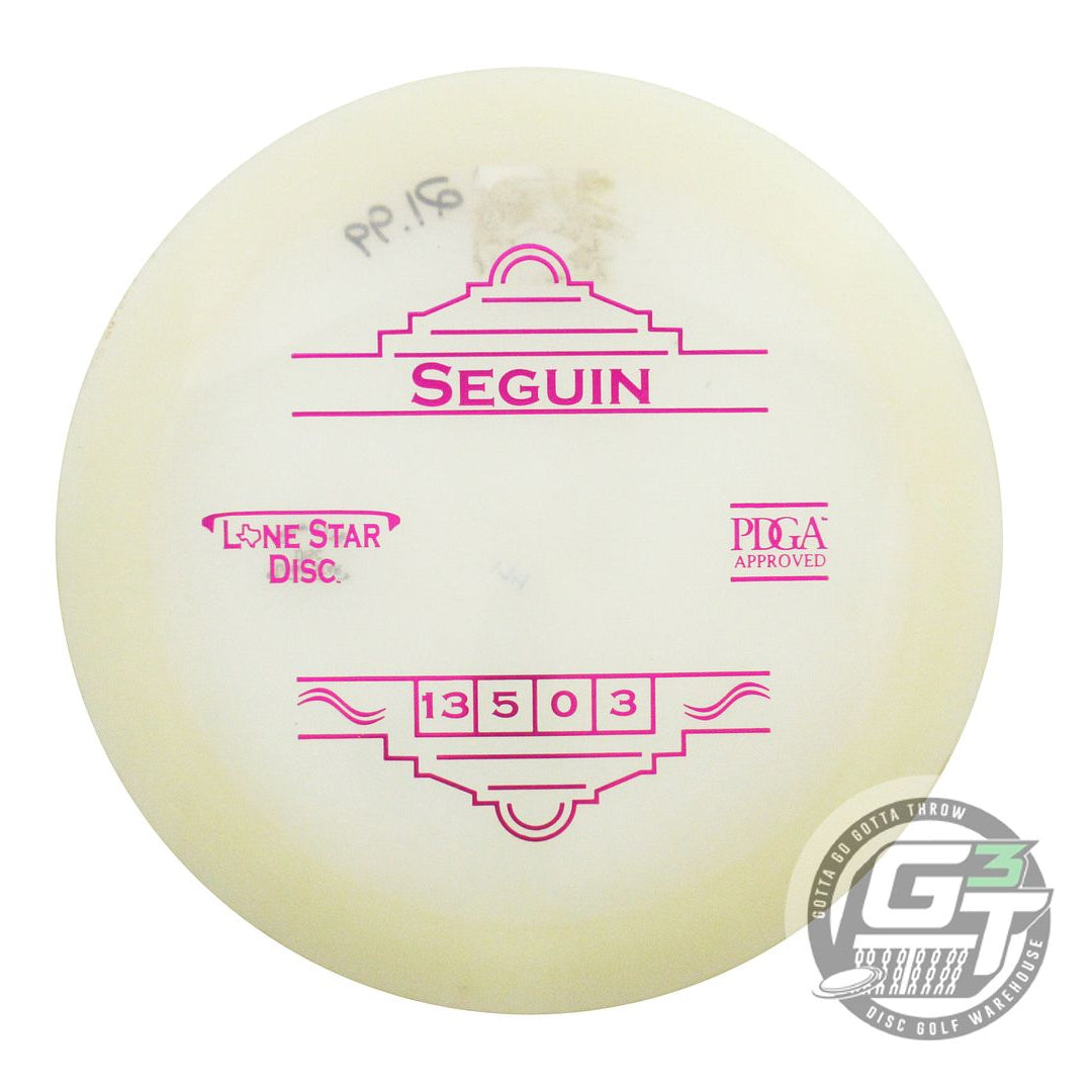 USED Lone Star Bravo Glow Seguin 173g Magenta Foil Distance Driver Golf Disc