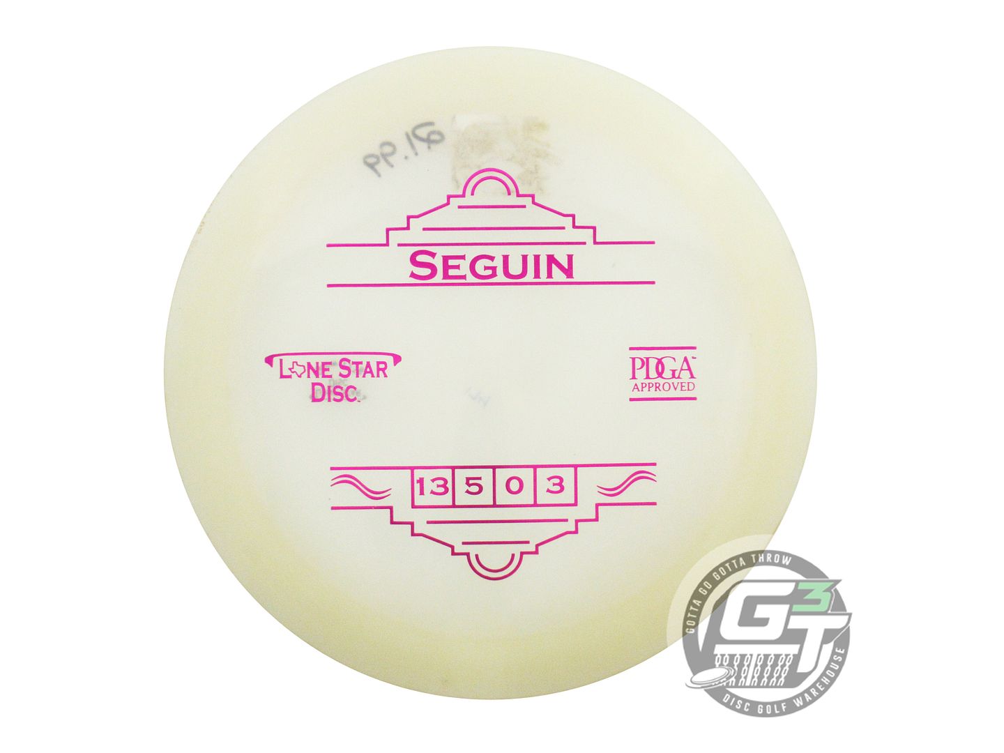 USED Lone Star Bravo Glow Seguin 173g Magenta Foil Distance Driver Golf Disc