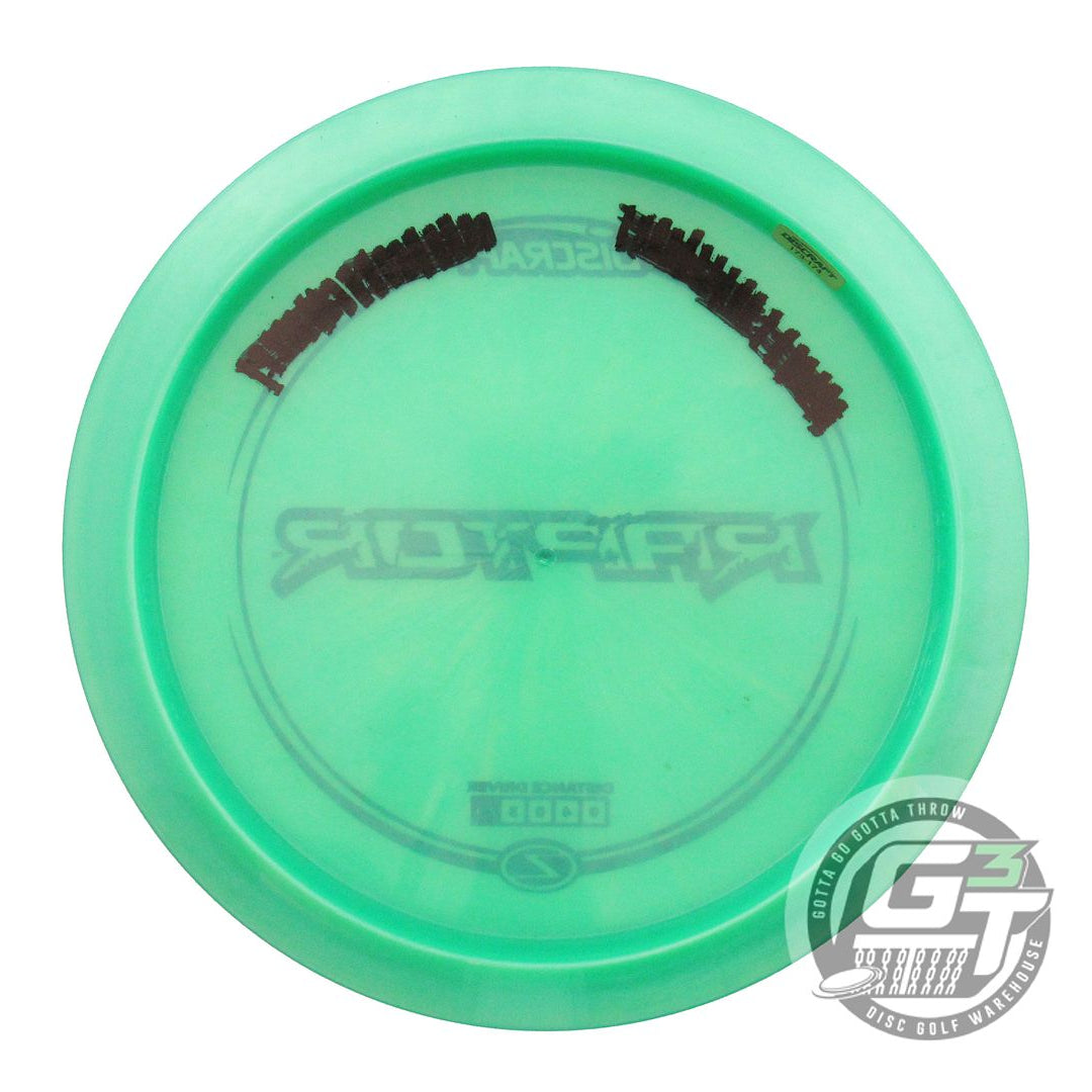 USED Discraft Z Raptor 175g Green Black Stamp Distance Driver Golf Disc