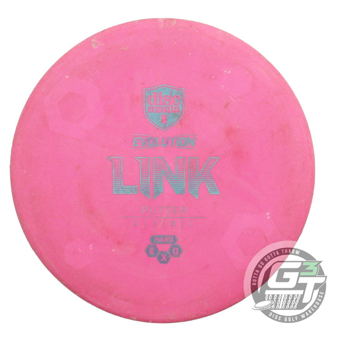 USED DiscMania EXO Hard Link 173g Pink Silver Foil Putter Golf Disc