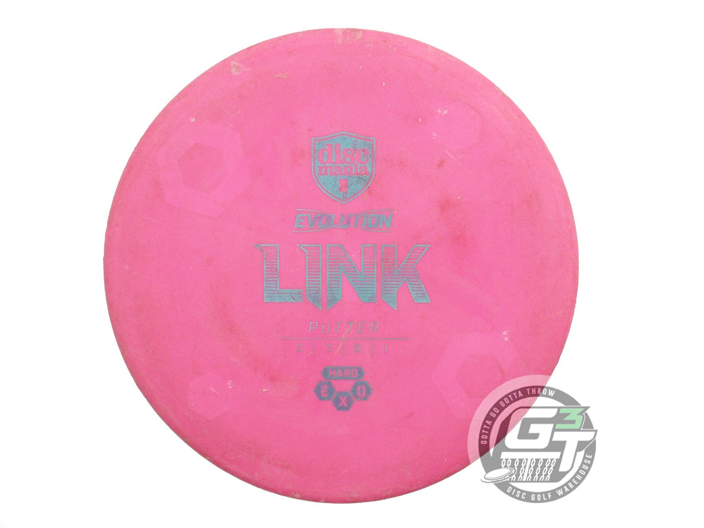 USED DiscMania EXO Hard Link 173g Pink Silver Foil Putter Golf Disc