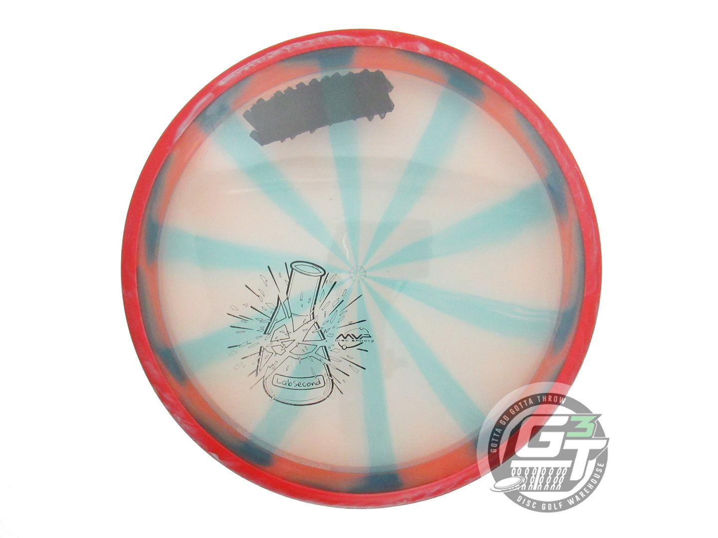 USED Axiom Discs X-OUT Proton Soft Rhythm 165g Peach-Teal Red Rim Driver Disc