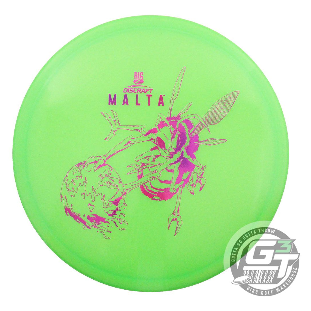 USED Discraft Big Z Malta 177g Green Magenta Foil Midrange Golf Disc