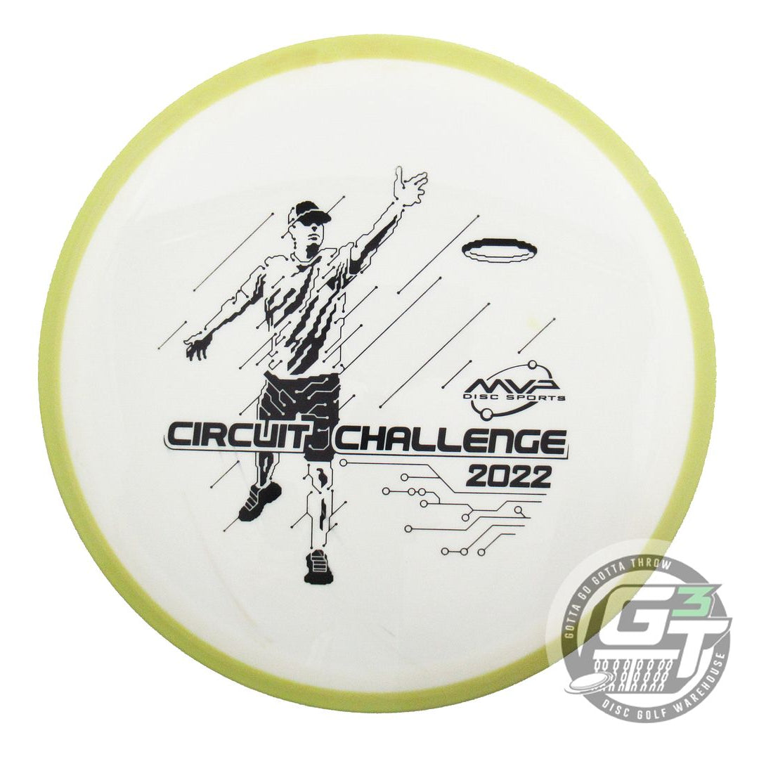 USED Axiom Discs Neutron Rhythm 172g White Lime Rim Distance Driver Disc