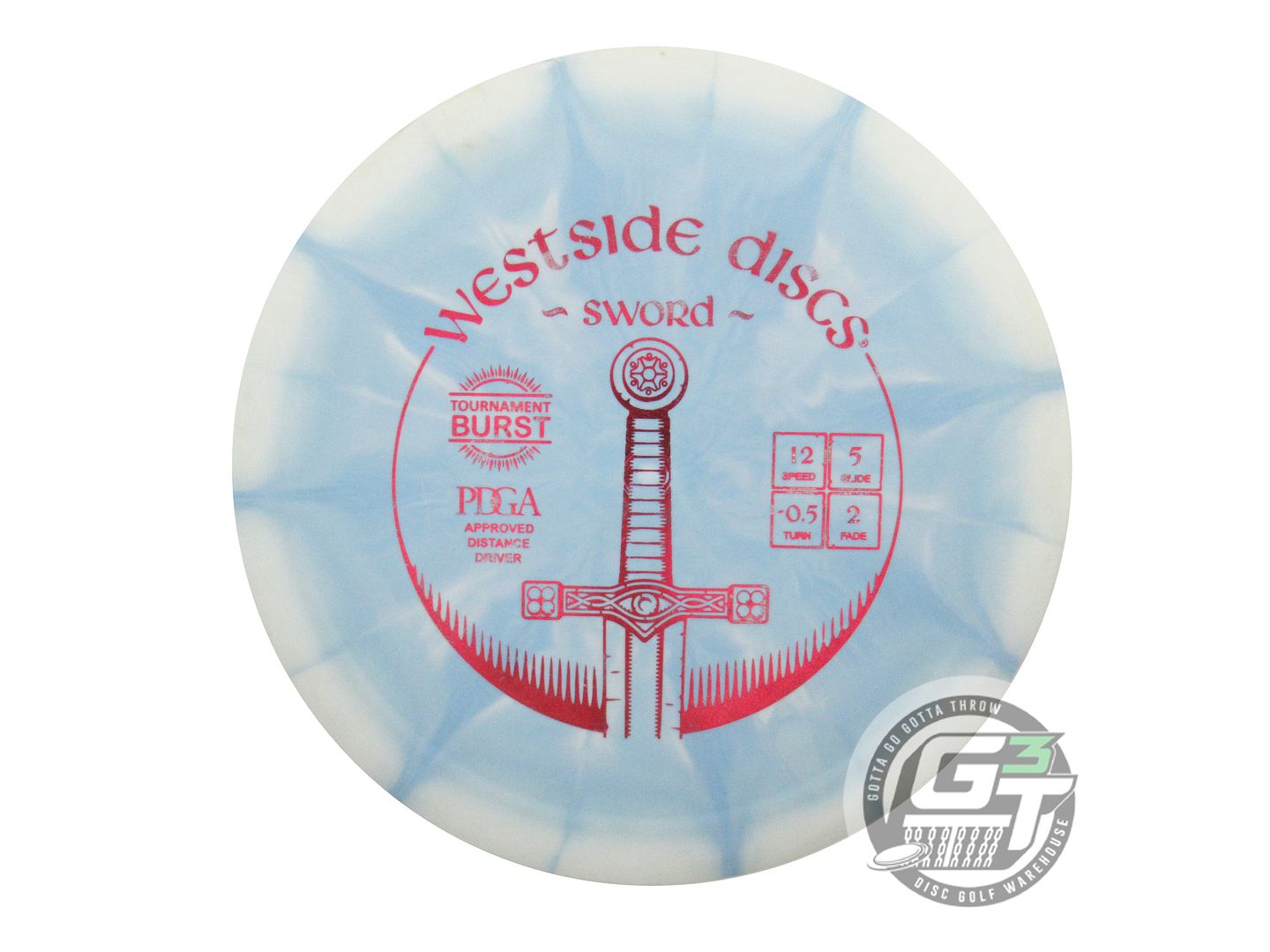 USED Westside Discs X-OUT Origio Burst Sword 175g Blue Distance Driver Golf Disc