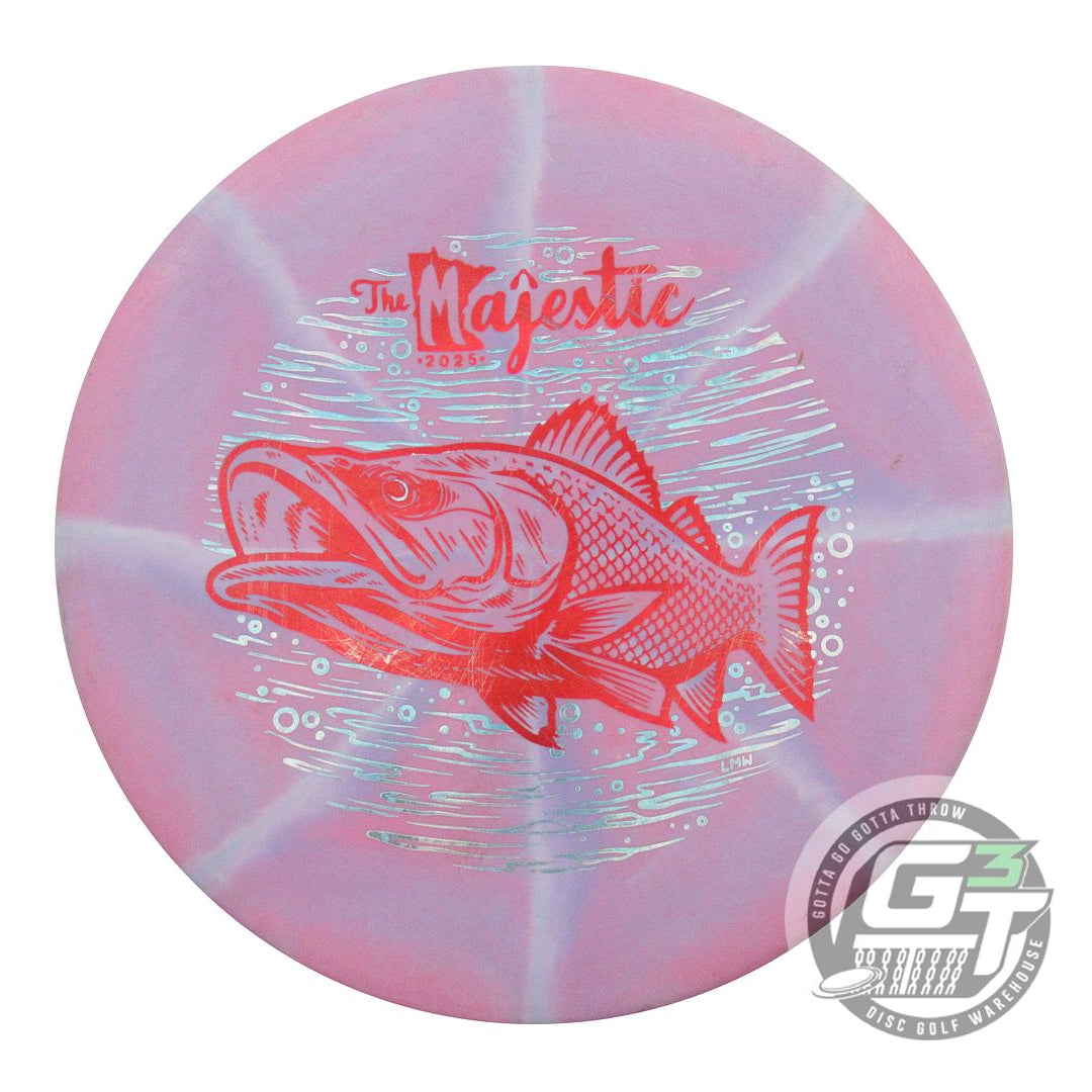 USED Discraft Swirly X Zone 173g Lilac MN MAJESTIC Putter Disc
