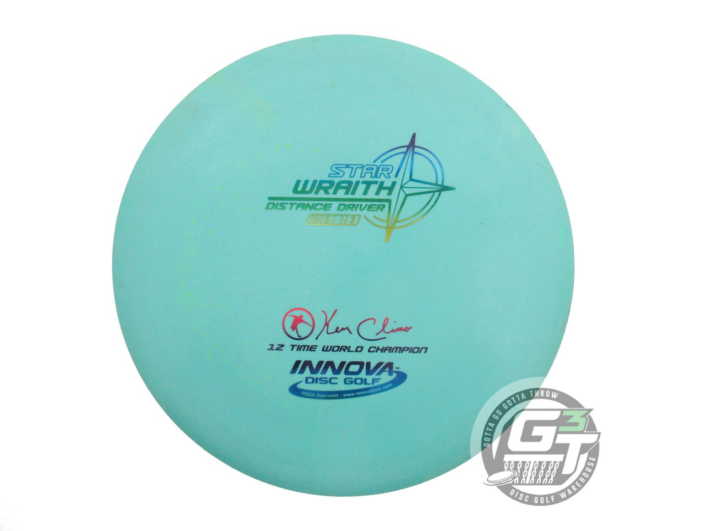 USED Innova Star Wraith 171g Seafoam Rainbow Foil Distance Driver Golf Disc
