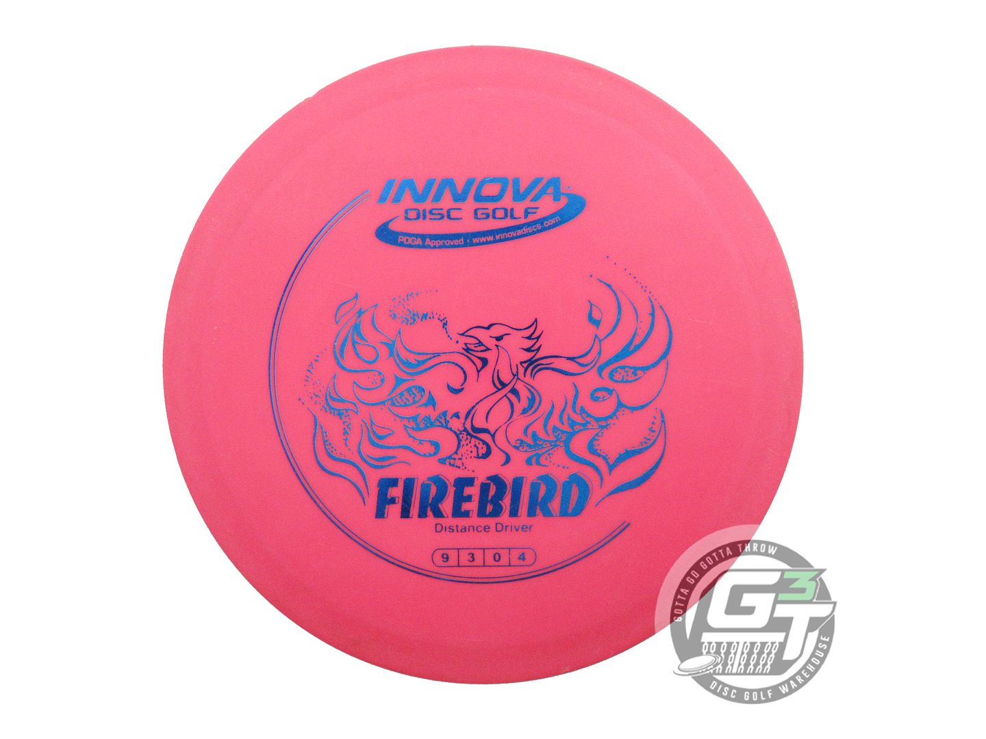 USED Innova DX Firebird 173g Pink Blue Foil Distance Driver Golf Disc
