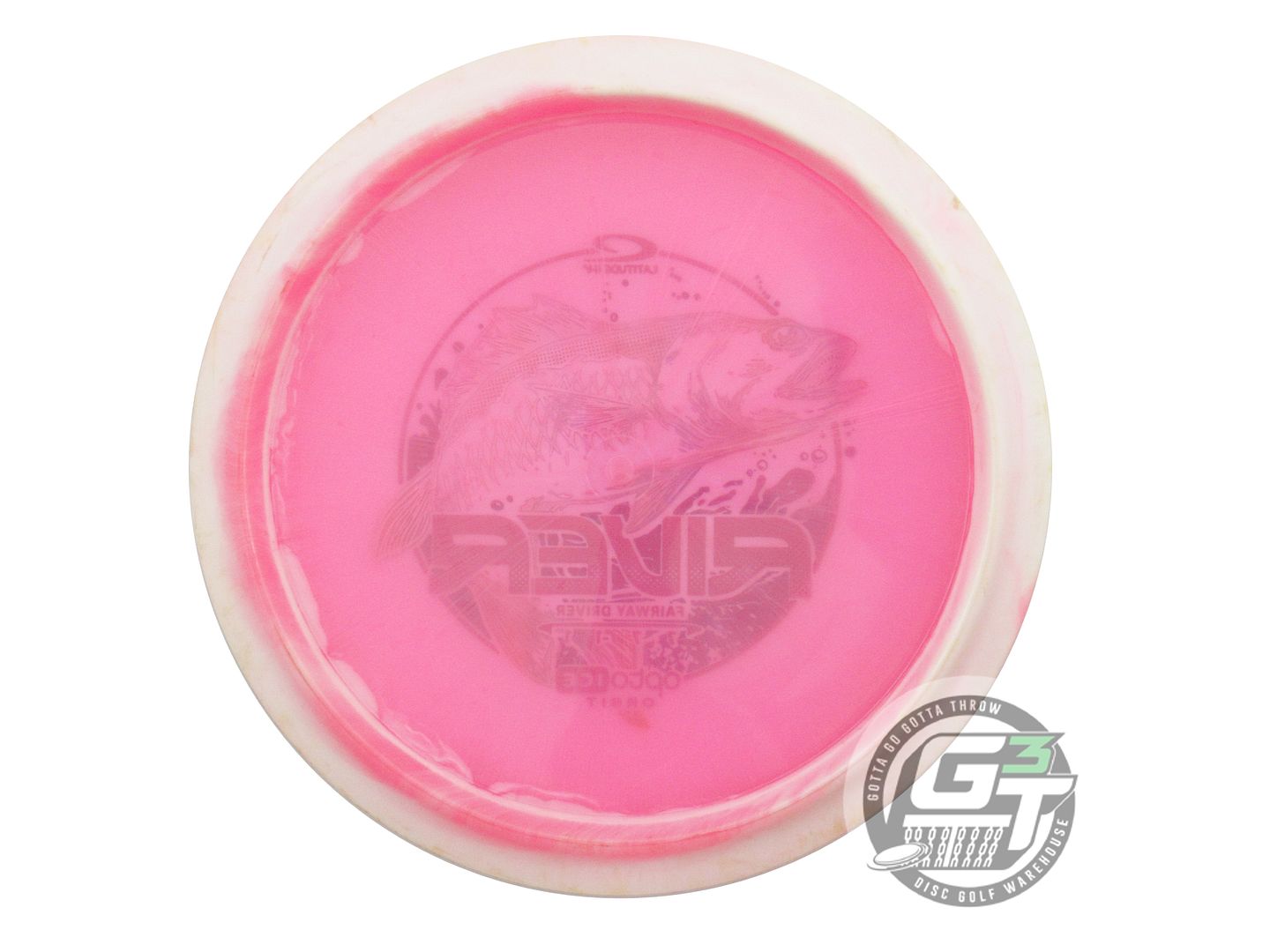 USED Latitude 64 FLYING FISH Opto Ice Orbit River 174g Pink Driver Golf Disc