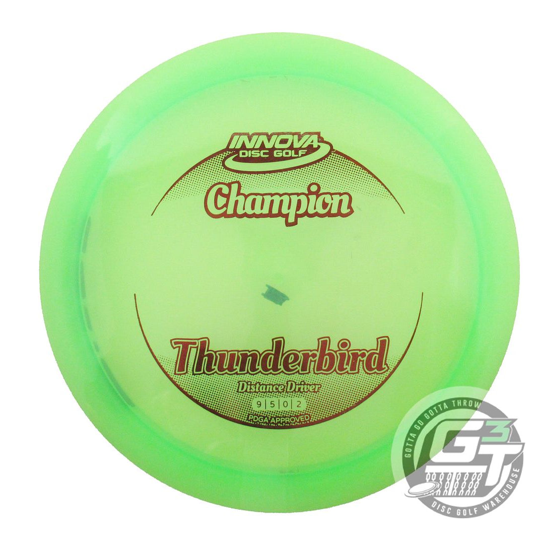 USED Innova Champion Thunderbird 173g Lime Red Foil Distance Driver Golf Disc