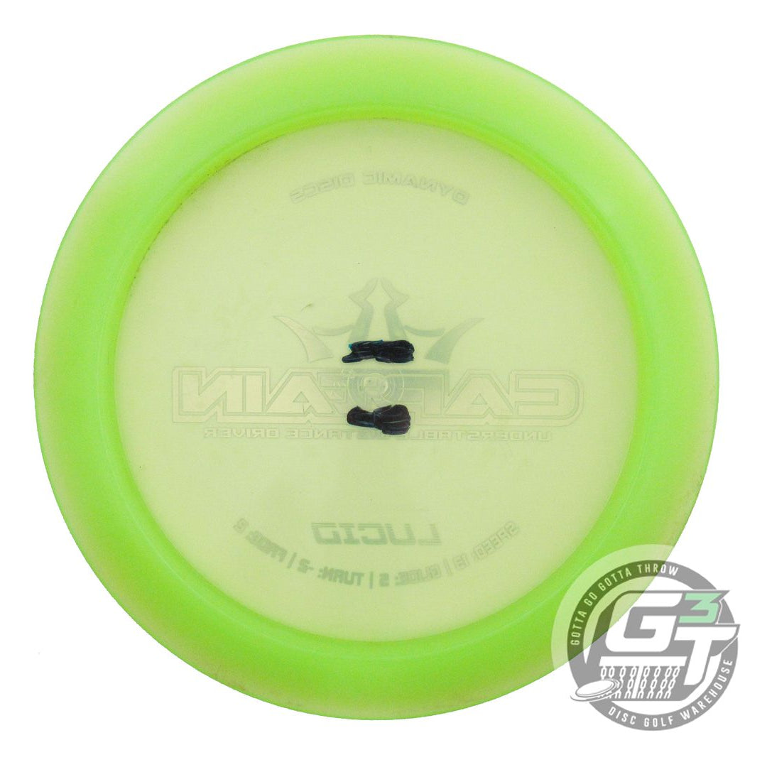 USED Dynamic Discs Lucid Captain 173g Lime Blue Foil Distance Driver Golf Disc