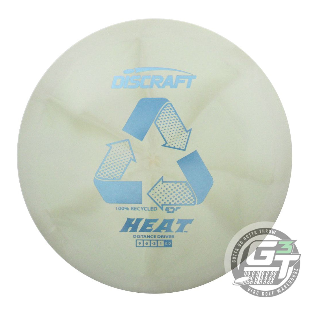 NOS Discraft Recycled ESP Heat 178g Olive Blue Foil Distance Driver Golf Disc