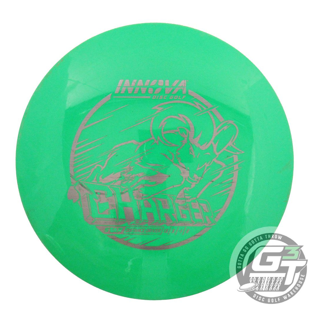 USED Innova Star Charger 175g Green Gray Laser Foil Distance Driver Golf Disc