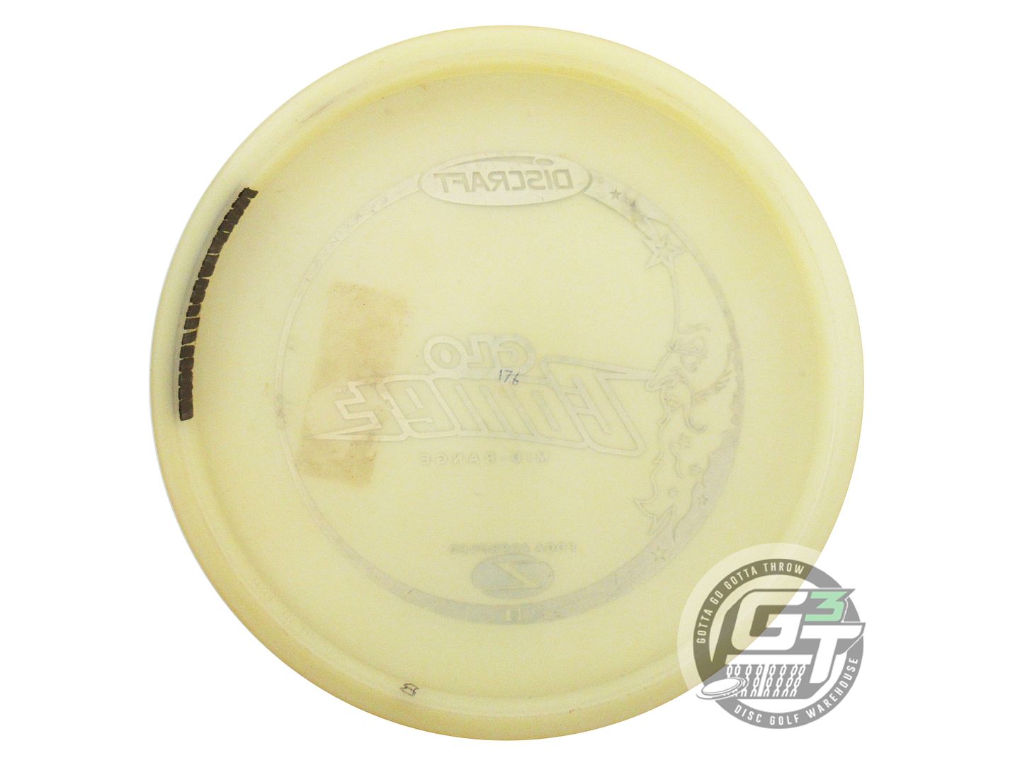 USED Discraft Glo Z Comet 176g Checker Foil Midrange Golf Disc
