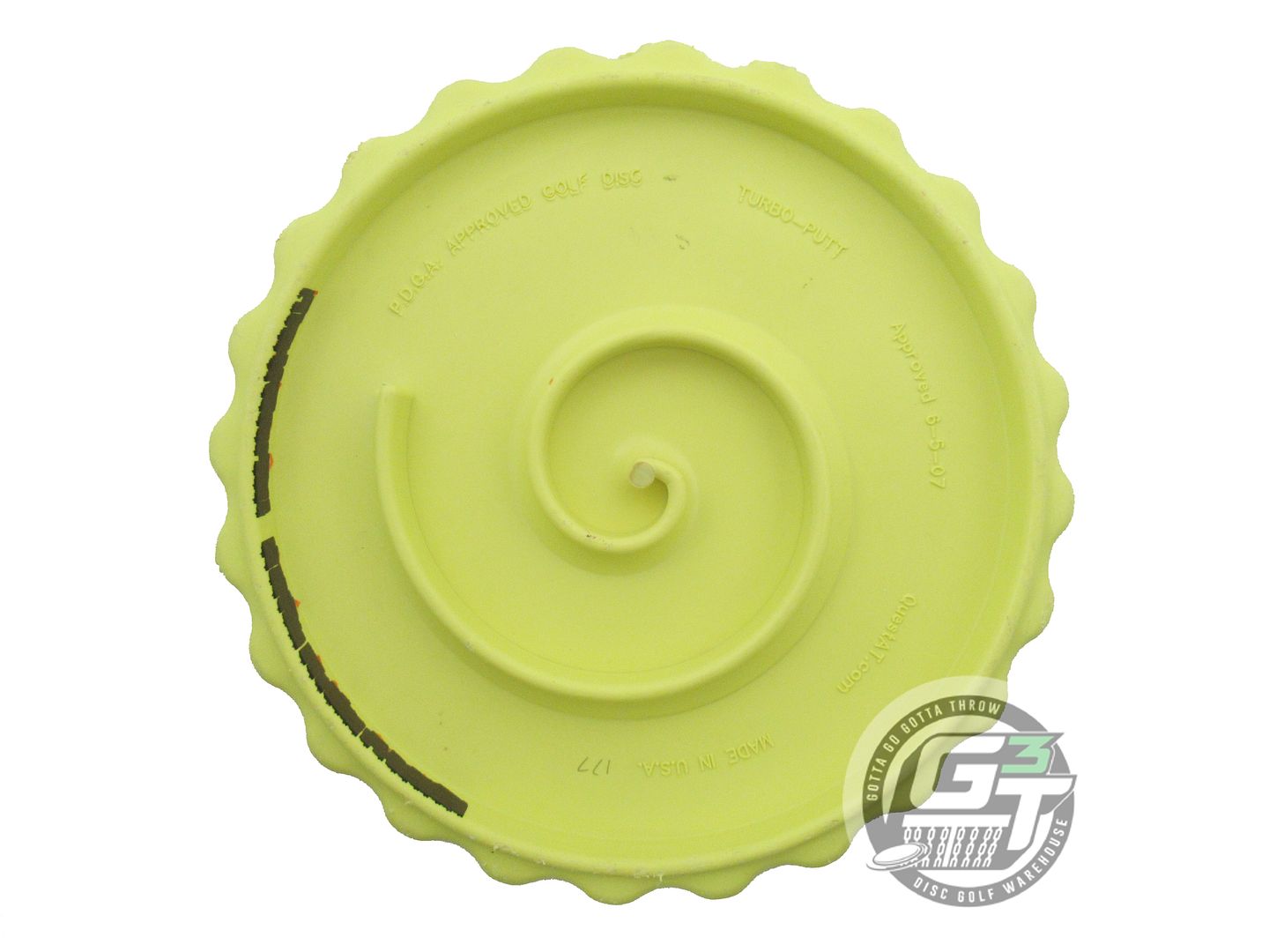 USED Quest AT Standard Turbo Putt 177g Yellow Snake Foil Putter Golf Disc